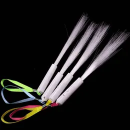 120pcs 26/35cm beyaz ışık LED fiber optik yanıp sönen çubuk ışıl ışıl ışıl ışıl fiber sihirli çubuk festivali dekor partisi çocuk oyuncakları