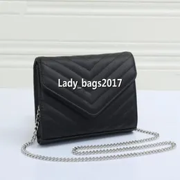 Women Chain Bags Flap Purse Designer Clutch Lady Shoulder Bag Cowhide Leather Handbag Presbyopic Card Holder Luxury Messenger Even233n