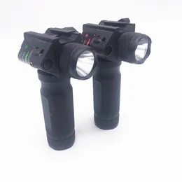 Lanterna compacta e mira de visão a laser combina 2 em 1 caça tática Red Green Laser Vista rápida lanterna de liberação rápida276p