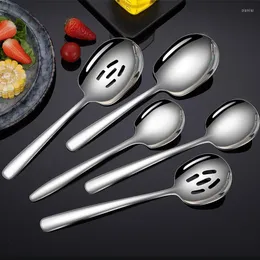 Dinnerware Sets 304 Stainless Steel Spoon Colander Public Soup Pot Creative Household Restaurant Durable Deepen Luxurious Kitchen Tableware