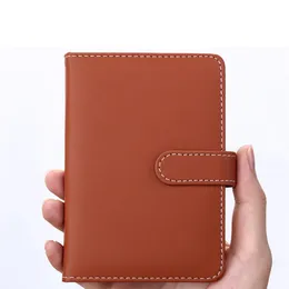 Notepads RuiZe A6 Pocket Notebook Leather Cover Small Note book Hardcover Creative Mini Journal Notepad Thick Paper With lined 240 Pages 230309