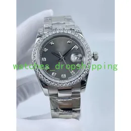 Homens mecânicos automáticos assistem 41mm de discagem árabe moldura de diamante 904l Strap de aço inoxidável Montre de Luxe Wristwatch Moda