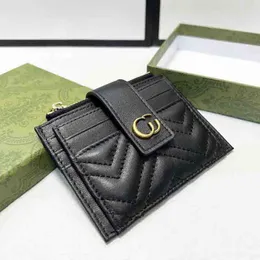 23ss Fashion Women Short Wallets Mens Designer Money Bag New Designers Wallet Womens G Letters Buckle Purse Pocketbook Men D2303091F
