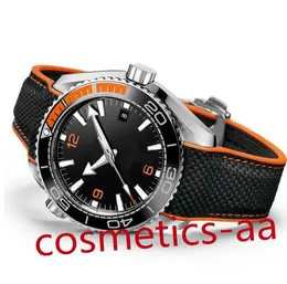 럭셔리 시계 남자 패션 오렌지 자동 시계 운동 기계 시계 고무 스트랩 마스터 몬트레 빛나는 손목 시계
