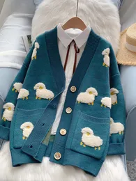 Kadın Örgü Tees HSA Kadın Kazak hırkaları örgü vnesk koyun Sweaters Sıcak örgü Kore Moda Sueter Mujer Uzun Ceket 230310