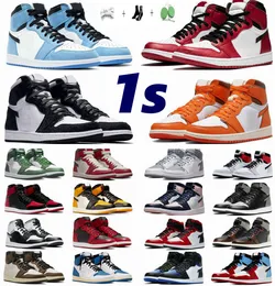 Jumpman 1s Men womens Basketball shoes sneakers Lost and Found Starfish Taxi Stage Haze Bred Patent Panda Chicago Smoke Grey Men's brand sneakers shoes