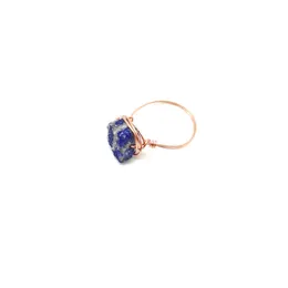 Anelli di Cristallo avvolti con Filo Reiki Healing Stone Ametiste