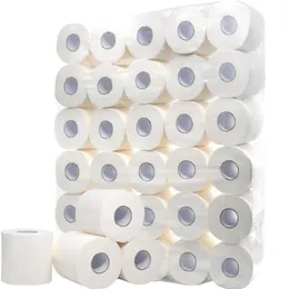 Weiße Toilettenpapierrolle, Packung mit 30 Stück, 4-lagiges Papierhandtuch, Haushalts-Toilettenpapier, Toilettenpapier331B