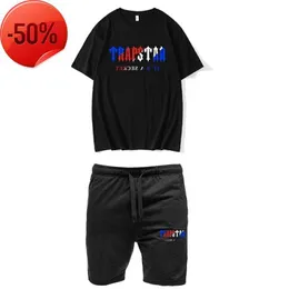 Herren-T-Shirts Trapstar Tshirt und Shorts Set Men Tracksuit Sommer Basketball Jogging Sportswear Streetwear Harajuku Tops T-Shirt-Anzug 220621fs26