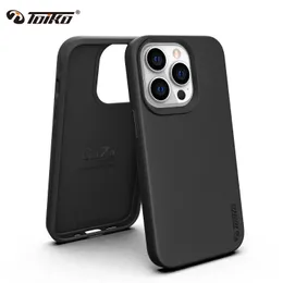 Cell Phone Cases TOIKO CaZa 2 in 1 Shockproof Case for i 14 Pro Max Plus Back Armor Cover Rigid Shield Hybrid PC TPU Protection Shell W0224