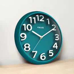 벽시계 높은 질감 13 인치 벽 시계 3D 숫자 슈퍼 사일런트 시계 현대 디자인 거실 장식 시계 예술 시계 홈 장식 230310