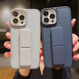 Candy Color Friendly Friendly Straw Case for iPhone 14 12 11 13 PRO MAX XR XR MAX 6 S 7 8 Plus Soft Shockproof Leather مع حامل هاتف محمول