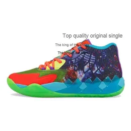 2023LAMELO 신발 MB.01 농구화 Lamelo Ball 1of1 Mens 3 Three Ball Sneakers White Blue Red Rock Ridge UFO Rick 및 Morty Queen Citylamelo 신발
