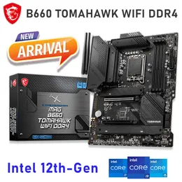 LAG 1700 MSI MAG B660 TOMAHAWK WIFI DDR4 마더 보드 DDR4 128GB 크로스 파이어 PCI-E 4.0 M.2 데스크탑 B660 게임 메인 보드 1700 New