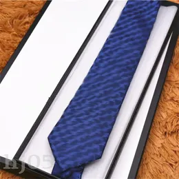 Red neckties for men designer tie elegant gentleman business office wear necktie solid color classic silk dark blue luxury ties black embroidery printing PJ045 C23