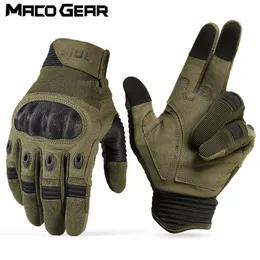 Cycling Gloves Men Full Finger Tactical Touch Screen Gloves Army Military Riding Cycling Bike Skiing Training Climbing Airsoft Hunting Mittens 230309