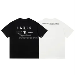 春と夏のメンズTシャツレターデザイナーシグネチャープリント丸いネックルースTシャツ通気性トップブラックホワイト