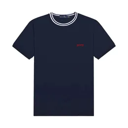 T-shirt da uomo polo firmate con scollo tondo ricamato - 100% puro cotone di fascia alta, casual e alla moda per l'estate