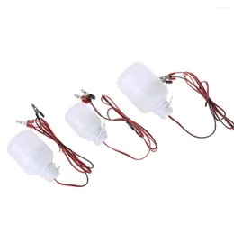 휴대용 배터리 LED 가벼운 출현 자동차 전원 클램프 램프 5W-40W 램프 스팟 전구 조명 12V 터미널 클립 전구 실외