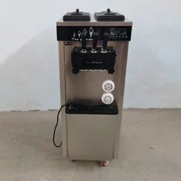 Commercial Soft Server Ice Cream Machine Vertical Kulfi Making Machine 3 Flavors Electric Ice Cream Maker