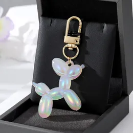 Anahtar Yüzükler 1 PC Bling Kawaii Karikatür Hayvan Çift Anahtar Zincirleri Kadınlar İçin Anahtar Yüzük Yeni renkli sevimli evcil hayvan çantası araba tutucu AirPods