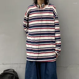 Camisetas masculinas harajuku japão estilo breve listrado mass de camiseta neutra-pescoço redondo de vestuário unissex unisex