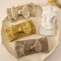 Haarschmuck High-End-Born-Kinder-Bogen-Stirnband Hochelastisches Nylon-Jacquard-Baby-Turban-Mädchen