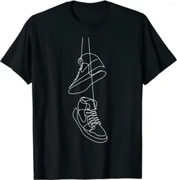 Camisetas masculinas Retro Parody Art Shoes Premium O-pescoço de algodão Men Men Casual Manga curta Tees Tops Camisetas Mujer