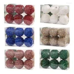 Party Decoration Foam Christmas Ball 6pcs/Box Tree Baubles Box Package Hanging Balls Gifts