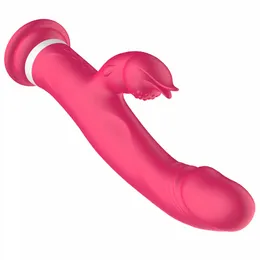 Vibratorer kaninuppvärmning Vibrator Silikon Sugkoppsimulering Dildo, kvinnliga sexverktyg, Masturbator, Sex Toys