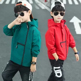 Jackets EACHIN Boys Spring and Autumn Boy Coat Letter Print Casual Thin Outerwear Zipper Long Sleeve Children Clothing 230310