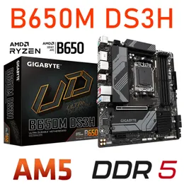 기가 바이트 B650M DS3H AM5 마더 보드 DDR5 AMD Expo Ryzen 7000 시리즈 프로세서 AMD B650 메인 보드 AM5 M.2 128GB 2.5GBE NEW