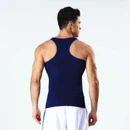 Мужские майки Tops Fashion 2023 Summer Active Fitness Nylon Belly в формировании сплошные узкие колготки Мужчины Сжатие мужской одежда