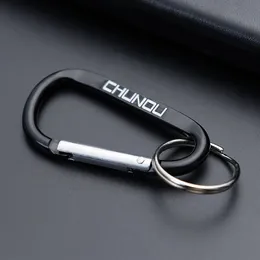 حلقات رئيسية اللون carabiner keychain الألومنيوم د الحزمة مشبك حزمة الربيع محملة للتخييم t carbine carabiner للمفاتيح S074