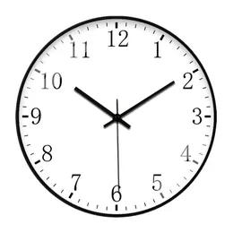 Zegary ścienne UBARO proste i stylowy zegar ścienny z lustrem twarzy do salonu Dekoracja sypialni Mute Ruch Kolny zegarek 14 -calowy 230310