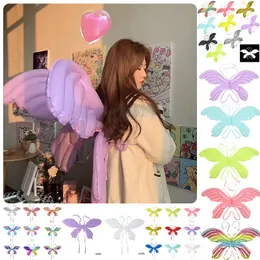 3D Butterfly Foil Balloon Large Angel Wing Balloon Colorful Butterfly Fairy Balloon for Girl's Birthday Wedding Butterfly tema