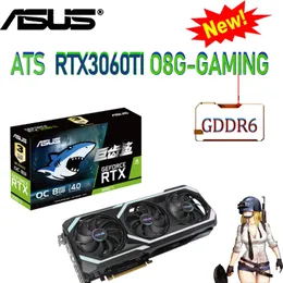 NVIDIA ASUS ATS RTX3060TI O8G Игровые видеокарты GEFORCE RTX 3060 GDDR6 14000 МГц 256 -битная поддержка Amd Intel CPU LHR