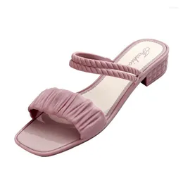 Dress Shoes Glitter Slippers Women Summer Sandals 2023 Fashion Bling Female Candy Color Flip Flops Beach Diamond Flat Outdoor