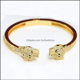 Bracelets Dostosowywanie biżuterii Najwyższa liczba zaawansowana marka Boguń Projektant marki 18K pozłacana moda Panthere Series Clash Tr246L