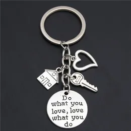 10pcAcceoosry Realtor Keychain Real Housewarming Gift Sold House Keyring With Key Home Owner Jewelry234k