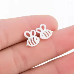 Stud Earrings Yiustar Fashion Three Color Bee Honey For Women Girls Kids Jewelry Cute Animal Honeybee Ear