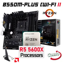 ASUS TUF Gaming B550M Plus (Wi-Fi) AM4 Motherboard DDR4 AMD Ryzen 5 5600X CPU Ryzen Kit 5600X AMD B550 Gaming AM4 Mainboard