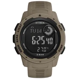 Pedômetro Avtrek Compass Watch Altimeter Exército militar à prova d'água ao ar livre esportam sobrevivência digital tática