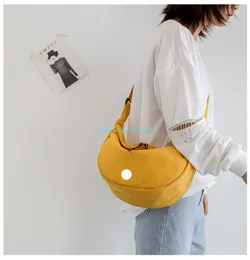 Yeni lu bel çantası resmi modeller bayanlar rahat spor bel çantası açık postacı göğüs Kapasitesi marka logosu ile