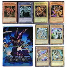 66pcs English Yu Gi Oh Cards Yugioh YU-GI-OH Card Playing Game Trading Battle Carte Dark Magician Collection Kids Christmas Toy Y1299b
