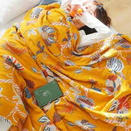 Coperte in stile bohémien cotone mussola di divano di divano coperta coppa per bambini per bambini per adulti cover da letto per la trapunta arredamento per la casa lavabile