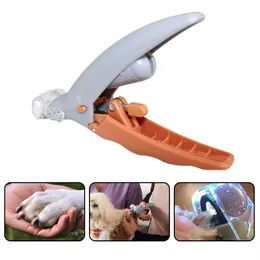 PET UNIG Clipper 5x Magnificação Dog Scissor Scissor Seguro Pet Grooming Ferramenta de cuidados com garras LED Light Dog Uil Trimmer280b