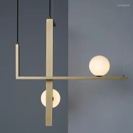 Pendant Lamps Modern Ceiling Lights Hanging Mini Bar Glass Light Deco Maison