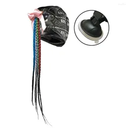 Motorcykelhjälmar Land- Free Style Braids Wig Twist Helmet Handmade dekoration Punk Dirty Braid Motocross Racing Moto