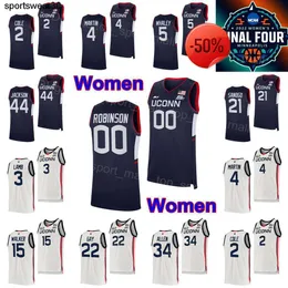 NCAA Fial Four Wome UCO Huskies College Jersey Basketball 3 Aaliyah Edwards 20 Olivia Nelso-Ododa Azzi Fudd Paige Bueckers